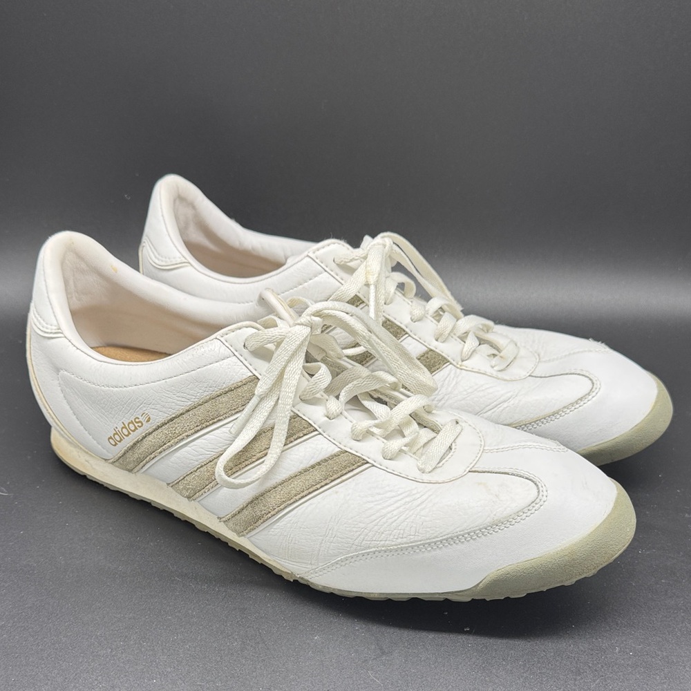 Adidas Men's White w/ Tan Sneakers Sz 12